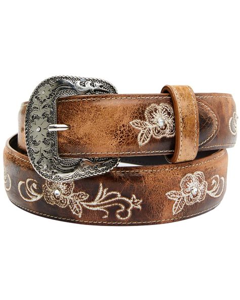 PRICES MAY VARY. Genuine Leather Buckle closure Dry Cloth Clean Genuine Leather 1 1/2&Quot; Belt Width Floral Embroidery Tooled Buckle Highest Quality Material Cowgirl Belts, Boot Barn, Estilo Country, Embroidered Boots, Western Belt Buckles, Belt Brown, Western Belt, Western Belts, Vintage Belts