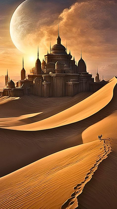 Visit our Channel for all type of Fantasy.
linktr.ee/FantasyWorldsUnited
#Fantasy #fantasyart #landscape Castle In The Desert, Fantasy Desert Aesthetic, Desert Fantasy Aesthetic, Fantasy Art Desert, Desert Fantasy Art, Desert Castle, Map Building, Fantasy Desert, Landscape Desert