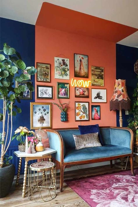 Retro Living Rooms, Colourful Living Room, Ideas Living Room, Room Decorating, Decoration Inspiration, Design Living Room, Living Room Inspo, Decor Living Room, Ideas Living