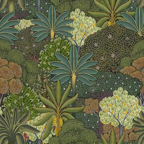 Evergreen Wallpaper, Rajasthani Miniature Paintings, Orange Peel Wall Texture, Motif Jungle, Indian Miniature, Concrete Wallpaper, Pichwai Paintings, Mughal Art, Indian Folk Art