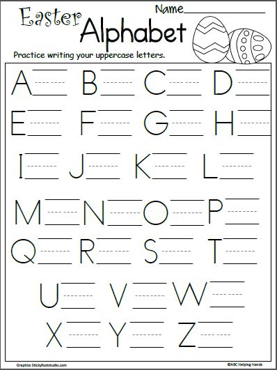 Free+Easter+letter+writing+worksheet+for+preschool+and+kindergarten. +Work+on+uppercase+letter+writing+by+tracing+and+writing+all+of+the+letters+in+the+alphabet… Writing Practice Preschool, Letter Writing Worksheets, Worksheet For Preschool, Letter Writing Practice, Alphabet Writing Practice, Abc Worksheets, Free Preschool Worksheets, Alphabet Practice, Alphabet Worksheets Preschool