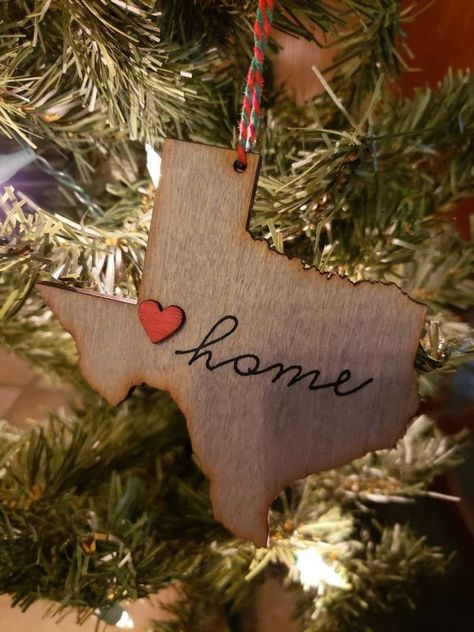 Texas Christmas Tree, Texas Ornaments, November Holidays, Camp Activities, Texas Christmas, Texas Decor, State Ornaments, Texas Gifts, Gift Drawing