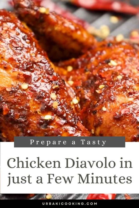 If you're in the mood for a bold and fiery Italian-inspired dish that's sure to tantalize your taste buds, learning how to make Tasty Chicken Diavolo is a culinary adventure you won't want to miss. Chicken Diavolo, which translates to "Devil's Chicken," is a dish that packs a punch with its spicy, tangy, and flavorful profile. It's a perfect choice for those who crave a bit of heat in their meals and appreciate the rich, complex flavors of Mediterranean cuisine. At its heart... Pollo A La Diabla Recipe, Chicken Fra Diavolo Recipe, Chicken Diavolo Recipe, Chicken Diablo Pasta, Diablo Chicken, Chicken Diablo Recipe, Chicken Diavolo, Chicken Diablo, Shrimp Fra Diablo