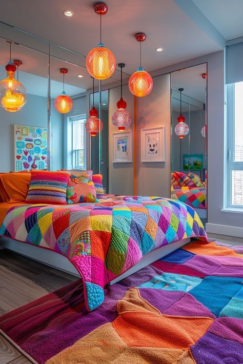 29 Rainbow Bedroom Ideas Kids Will Love 8 Rainbow Bedroom Ideas Kids, Dark Green Exterior House Colors, Green Exterior House Colors, House Aesthetics, Rainbow Bedroom, Location Inspiration, Aesthetic Decor, Room Update, Aesthetic Rooms