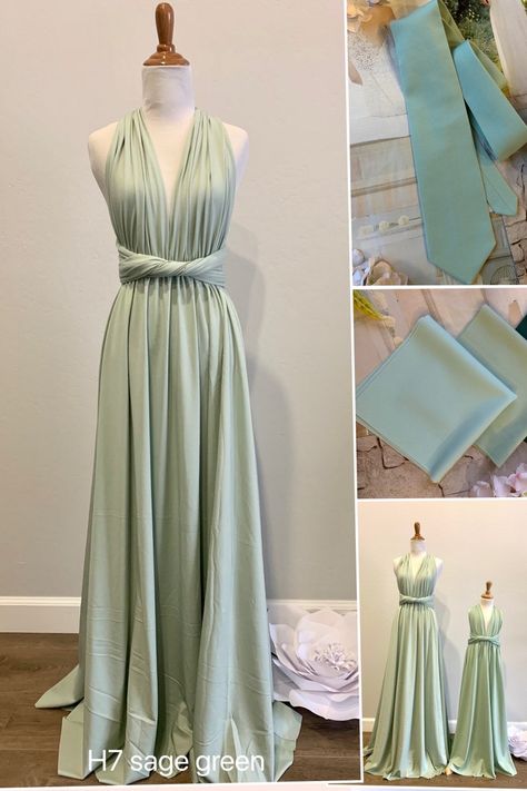 Sage Green Bridesmaid, Convertible Wedding Dresses, Green Bridesmaid Dress, Sage Green Bridesmaid Dress, Green Bridesmaid, Infinity Dress, Green Bridesmaid Dresses, Convertible Dress, Dress Wrap