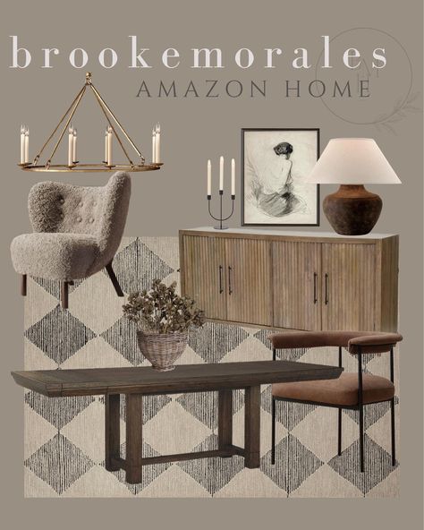 Shop Brooke Morales and other curated products on LTK, the easiest way to shop everything from your favorite creators. Modern Organic Interior Design, Rental House Decorating, Organic Interior Design, Inspirational Homes, Organic Interior, Dining Room Decor Modern, 2023 Ideas, Community Table, Dining Room Cozy