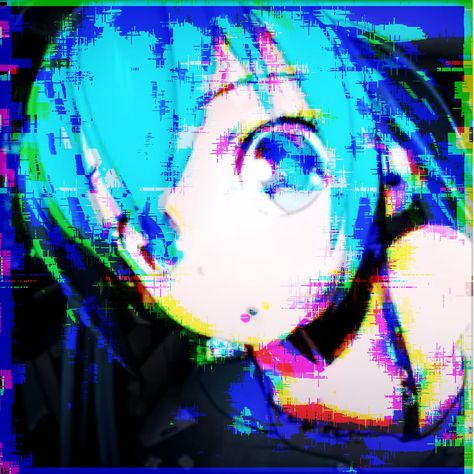 #hatsunemiku #glitch #icon Eyestrain Aesthetic, Hatsune Miku Pfp, Hatsune Miku Icon, Miku Pfp, Miku Icon, Vocaloid Kaito, Glitch Wallpaper, Japanese Horror, Dreamcore Weirdcore