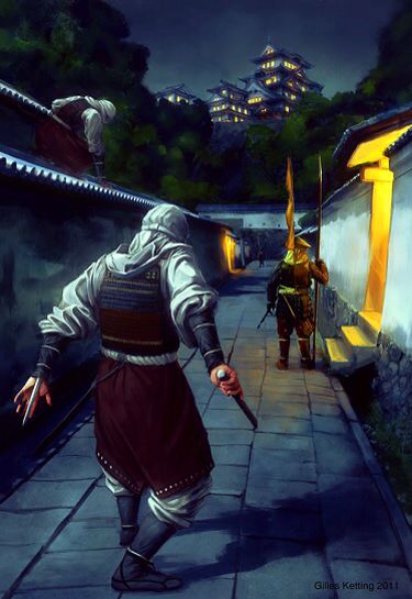 Assassins creed japan Ninja Japan, Legend Of The Five Rings, Arte Ninja, Ninja Samurai, Samurai Ninja, Five Rings, Ninja Art, Feudal Japan, Shadow Warrior