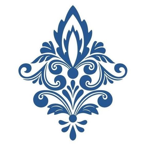 Health And Food, Damask Patterns, Damask Design, Flower Stencil, Stencil Patterns, Damask Print, Monogram Frame, Ornaments Design, Stencils Wall