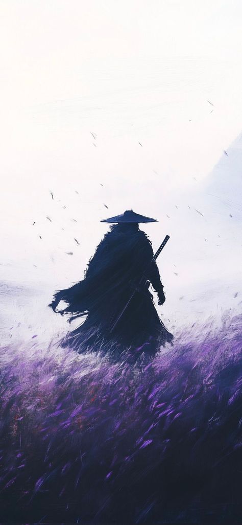 Guerriero Samurai, Samurai Illustration, Japanese Art Samurai, Samurai Wallpaper, Samurai Artwork, Ghost Of Tsushima, Cool Anime Backgrounds, Japon Illustration, Anime Cover Photo