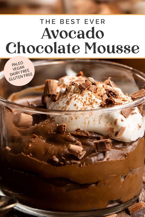 Avacacado Recipes, Vegan Pudding, Vegan Chocolate Mousse, Avocado Mousse, Avocado Chocolate Pudding, Avocado Chocolate Mousse, Paleo Recipes Dessert, Avocado Chocolate, Being Honest