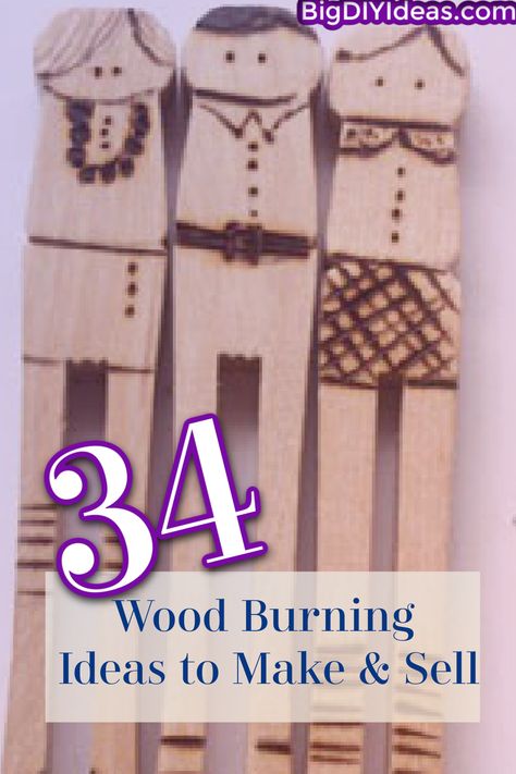 Wood burning and wood burning products have become increasingly popular, especially with the renewed interest of cottagecore items! Instead of shelling out tons of money for this cute, home decor, why not make your own? Then, if you decide you really like it, you might even consider selling some of these fabulous items yourself. Give it a try! Easy Woodburning Ideas Diy Gifts, Wood Burning Gifts Not On The High Street, Wood Burning Crafts Diy, Wood Burning Gift Ideas, Burning Wood To Preserve It, Wood Burning Tips And What They Do, How To Add Color To Wood Burning, Wood Burning Ideas Butterfly, Decorated Clothes Pins