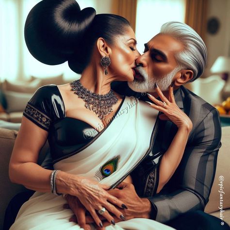 Big Bun Hair Indian, Cardi B Pics, Big Bun Hair, Big Bun, Classic House Design, Hair Indian, Romantic Kiss, Love My Body, Dark Pictures