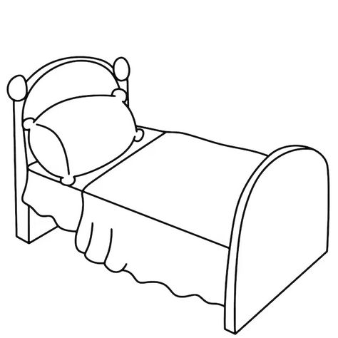 Kookkaicartoon | Freepik Bed Cartoon Drawing, How To Draw A Bed, Bed Doodle, Bed Drawing, Bed Vector, Doodle Kawaii, Chibi Manga, Cartoon Doodle, Comic Drawing