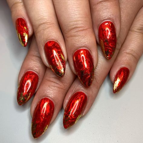 49er Nails Designs, 49er Nails, Forty Niners Nails, 49ers Nails Designs, Red And Gold Nails 49ers, San Francisco 49ers Nails Design, 49ers Nails Designs Nailart, 49ers Nails, Marble Acrylic Nails