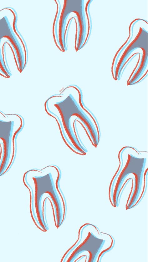 #tooth #dentistry #dental #wallpaper #odontologia #dientes #teeth #blue #drawing Dentist Wallpaper Aesthetic, Tooth Wallpaper, Teeth Wallpaper, Dental Wallpaper, Teeth Illustration, Teeth Aesthetic, Dentist Art, Dental Photography, Teeth Art