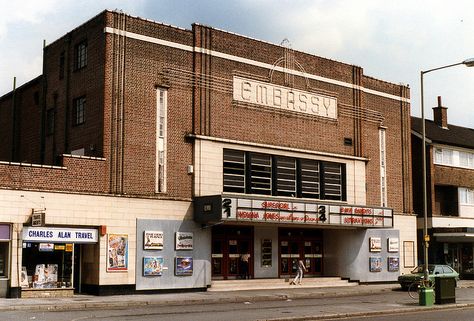 Embassy Waltham Cross. The Pictures that I went to every week. Its gone now. 80s London, Waltham Cross, Cinema Theatre, London Bus, London Town, Vintage London, Local History, Blast From The Past, Family Tree