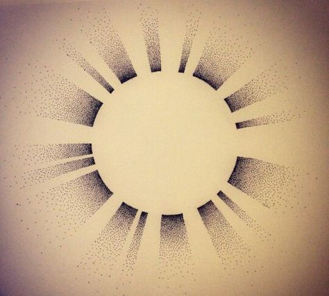 Dots Sun Rays Tattoo, Tattoo Sonne, Ray Tattoo, Sun Tattoo Designs, Tattoo Dotwork, Tattoo Filler, Light Tattoo, Dot Tattoos, Elbow Tattoos