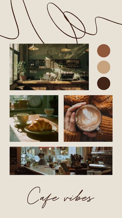 Aesthetic cafe photo collage, editable design | premium image by rawpixel.com / Ning Collage Layout Ideas, Photo Collage Layout, Cafe Collage, Cafe Mood Board, Collage Layout, Cafe Photo, Collage Idea, Simple Collage, Aesthetic Cafe