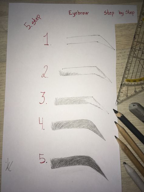 How To Draw Eyebrows Step By Step, Eyebrows Drawing, Eyebrows Step By Step, Easy Hair Drawings, Drawing Eyebrows, Thicker Eyebrows, Hair Drawings, Draw Eyebrows, Girl Hair Drawing