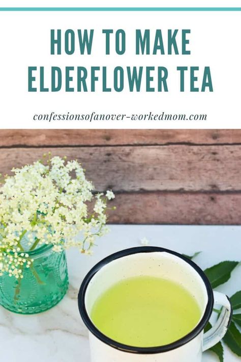 Make Elderflower Tea from Fresh Flower Petals or Dried Elderberry Flower Tea, Elderflower Tea Recipe, Elderflower Recipes, Elderflower Tea, Flowers Recipes, Elder Tree, Elderberry Flower, Elder Flower, Sip Tea