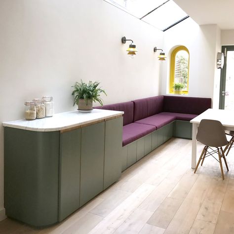 Lozi - Bespoke Plywood Furniture - Seating Banquette Storage, Kitchen Corner Bench, Booth Seat, Corner Bench Seating, Bench Seat Dining, Bench Seating Kitchen, Banquette Seating In Kitchen, Kitchen Sofa, Dining Room Bench Seating