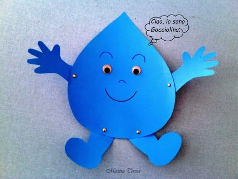 Blue Colour Day Activities For Kids, Blue Colour Activity For Preschool, Blue Day Crafts Preschool, Blue Day Activities Preschool, Blue Day Decoration In Preschool, Save Water Poster Drawing, Save Water Poster, Activity For Preschool, Pre Primary