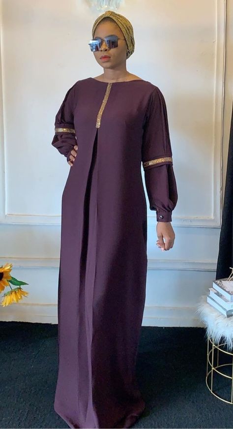 Material Gown, Abaya Ideas, Abaya Outfit, Abaya Design, Hijab Abaya, Long African Dresses, Kebaya Muslim, African Fashion Skirts, African Maxi Dresses