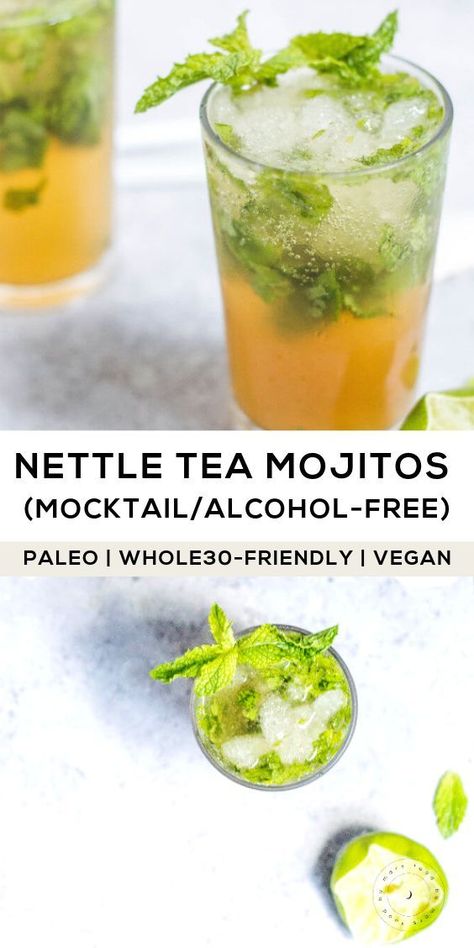 Nettle Tea, Cheers To That, Herbal Drinks, Mojito Recipe, Tea Cocktails, Aip Recipes, Herbal Healing, Mocktail Recipe, Healing Power