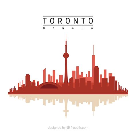 City Line Art, Canada Toronto City, Toronto Images, Toronto Skyline, Toronto City, Skyline Silhouette, Cake Decorating Piping, Vector Banner, Mobile App Development Companies