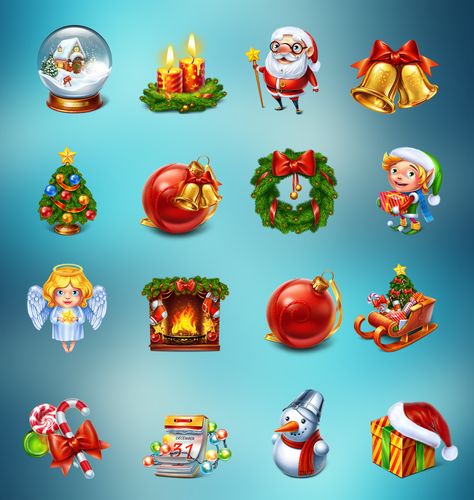 New Year Symbols, Elf Toy, New Year's Games, New Year Art, Characters Design, Game Props, Christmas Icons, Garland Decor, Christmas Games