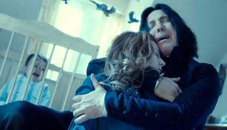 Lily (Geraldine Somerville) and Snape (Alan Rickman) Snape Quotes, Snape And Lily, Professor Severus Snape, Famous Movie Scenes, Harry Potter Stories, Rowling Harry Potter, Chronological Order, Flirting Moves, Alan Rickman