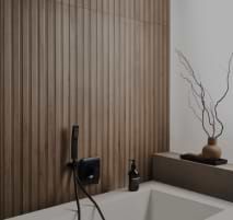 My Account Wood Wall Tiles Bathroom, Wood Feature Wall Bathroom, Wood Wainscoting Bathroom, Wood Look Tile Shower Walls, Wood Tile Shower Ideas, Wood Tile Wall, Wood Look Tile Bathroom, Porcelain Wood Tile Bathroom, Wood Tile Shower