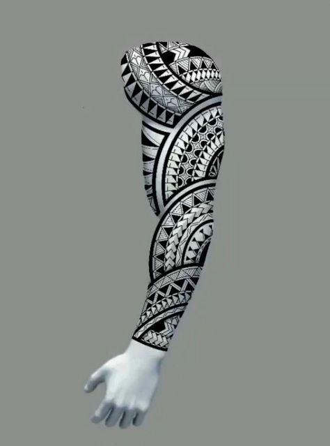 Tattoos Band, Maori Tattoo Arm, Polynesian Tattoo Sleeve, Samoan Tattoos, Tato Maori, Full Hand Tattoo, Polynesian Tattoo Designs, Full Sleeve Tattoo Design, Maori Tattoo Designs