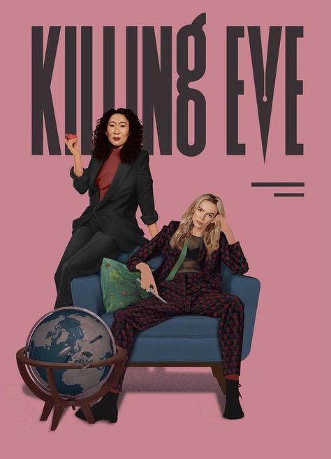 Killing Eve Poster, Eve Poster, Spy Shows, The Famous Five, Series Poster, Killing Eve, Jodie Comer, Cinema Posters, Collage Poster