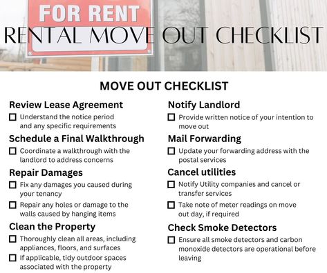 Packing Up House To Move, Moving Out List, Move Out Notice, Move Out Checklist, Finance Lifestyle, First Apartment Checklist, Apartment Checklist, Moving Truck, Moving Checklist