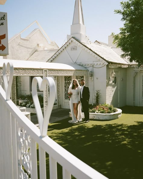 r i t a ✿ on Instagram: “what my daydreams look like until we get to say “i do” 💒🤍✨💍 #engagementphotos ~ photographer: the most beautiful & talented…” Little White Chapel Vegas Aesthetic, A Little White Chapel Las Vegas, Vegas Wedding Chapel Aesthetic, Vegas Chapel Wedding Photo Ideas, Jazz Wedding, Cupids Wedding Chapel Las Vegas, Elopement Venues, Las Vegas Wedding Photos, Vegas Wedding Photos