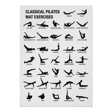 Pilates Poster | Zazzle Mat Pilates Workout, Leg Circles, Ad Poster, Workout Posters, Mat Pilates, Leg Stretching, Make Your Own Poster, Pilates Workout, Modern Artwork