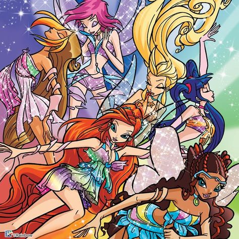 Magical Girl Transformation, Winx Fashion, Pink Wallpaper Hello Kitty, Klub Winx, Clubbing Aesthetic, It Girls, Cartoon Games, Fantastic Art, Winx Club