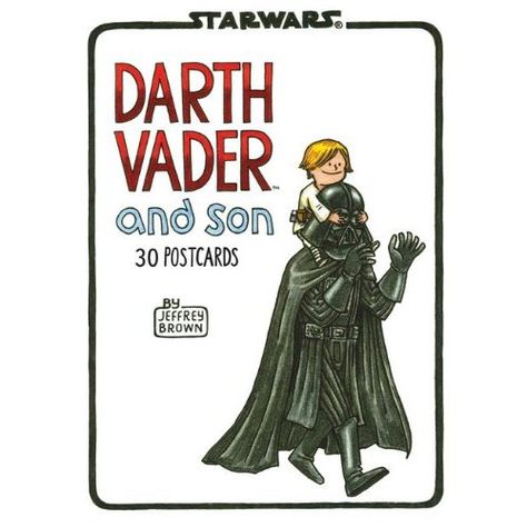 Darth Vader and Son postcard book. Vader And Son, Darth Vader And Son, Dark Lord Of The Sith, Princess Star, May The Fourth Be With You, Ralph Mcquarrie, Postcard Book, Star Wars Birthday, Star Wars Kids