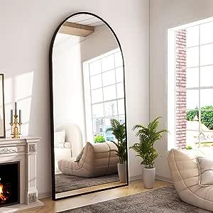 Amazon.com: GLSLAND-34x76 inch Arched Full Length Mirror-Aluminum Alloy Frame High Definition-Full Body Mirror for Bedroom or Living Room,Black : Home & Kitchen Arched Floor Mirror, Full Length Mirror Stand, Large Floor Mirror, Elegant Mirror, Floor Length Mirror, Full Length Mirrors, Full Mirror, Full Length Floor Mirror, Floor Standing Mirror