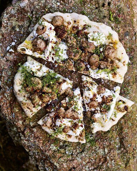 Recipe For Flatbread, Fennel Pizza, Waitrose Food, Celebrity Chef Recipes, Outdoor Cooking Recipes, Winter Salad Recipes, Fennel Sausage, Four A Pizza, Roasted Fennel