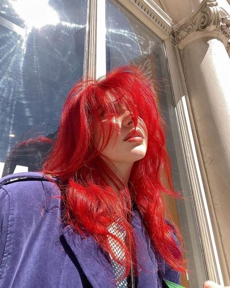 Red Hair Inspo, Dyed Red Hair, Bright Red Hair, Hair Color And Cut, Dye My Hair, Hair Dye Colors, Cool Hair, Hair Inspiration Color, Cut My Hair