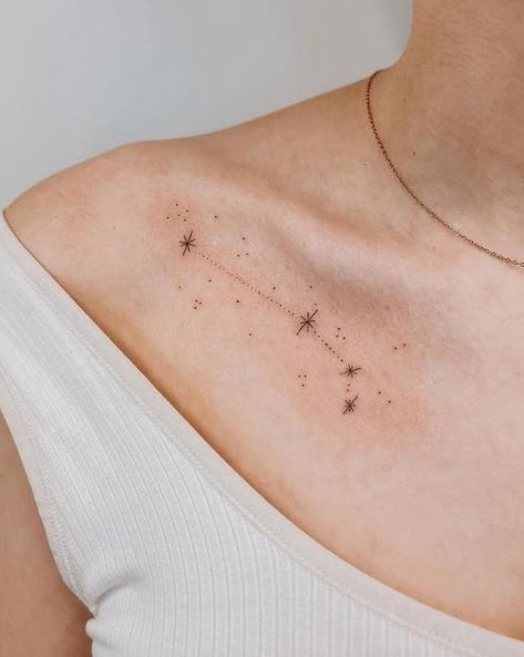 Tattoo Ideas Astrology Aries, 3 Star Constellation Tattoo, Aries Tattoo Star Constellations, Aries Constilation Tattoo, Tiny Constellation Tattoo, Aries Constellation Tattoos, Aries Tattoo Constellation Stars, Aries Tattoo Stars, Constellation Tattoo Aries