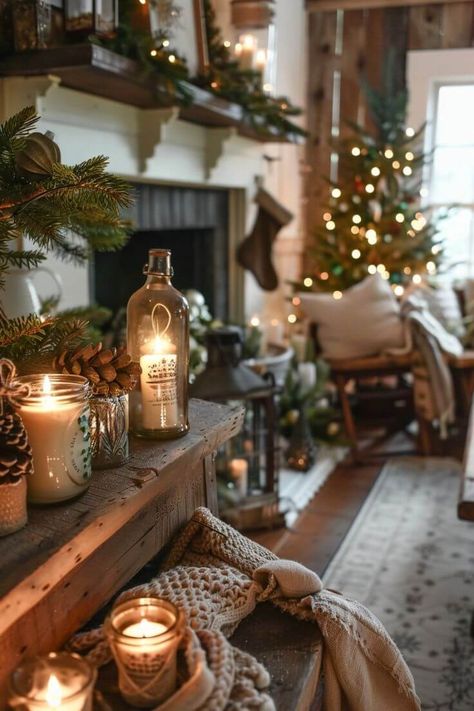 21+ Best Simple Winter Living Room Decor Ideas Winter Living Room Decor, Cottage Lifestyle, Christmas Coffee Table Decor, Trendy Farmhouse, Winter Living Room, Affordable Christmas Decorations, Decor Salon, Kitchen Christmas Gifts, Cozy Christmas Decor