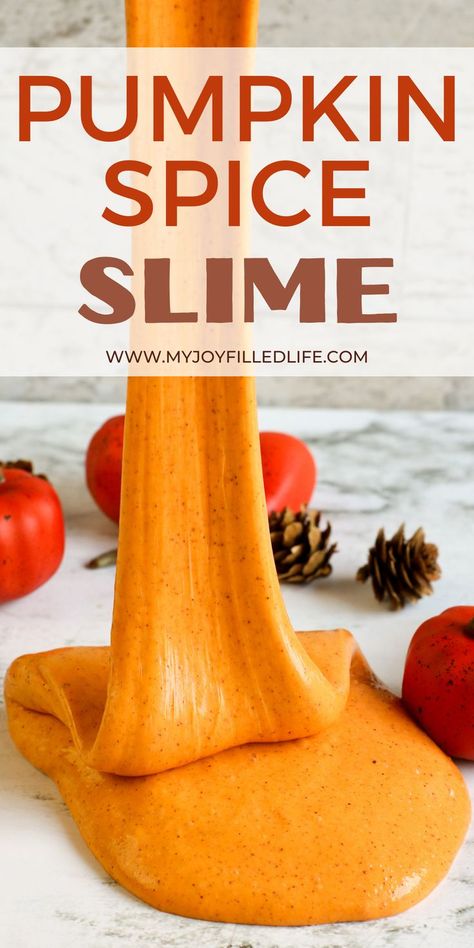 Fall Slime, Pumpkin Slime, Thanksgiving Stem, Pumpkin Activities, Slime For Kids, Edible Crafts, Sensory Activity, How To Make Pumpkin, Fun Fall Activities