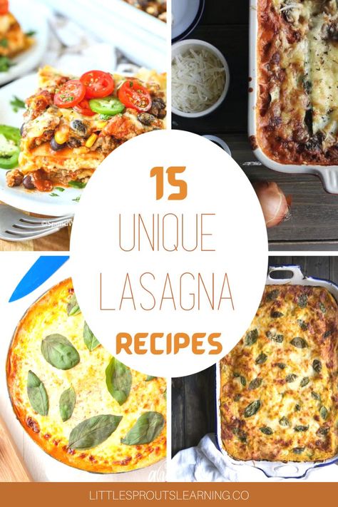 Non Traditional Lasagna Recipes, Alternative Lasagna Recipe, Unusual Lasagna Recipes, Different Lasagna Ideas, Different Lasagna Recipes, Deconstructed Lasagna Recipes, Unique Lasagna Recipes, Lasagna Alternative, Lasagna Noodles Ways To Use