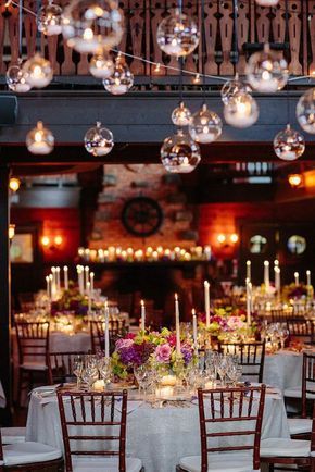 Hanging Glass Globes, Romantic Night Wedding, Tea Light Holder Hanging, Hanging Glass Terrarium, Adirondacks Wedding, Harry Potter Wedding Theme, Wedding Reception Photography, Rustic Wedding Reception, Glass Globes