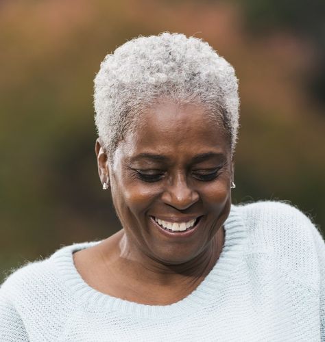 25 Elegant Hairstyles For Black Women Over 60 – HairstyleCamp Natural Grey Short Hair, Short Natural Grey Hair Black Women, Black Women Silver Hair, Short Natural Hairstyles For Older Black Women, Black Women Over 50 Hairstyles, Short Hairstyle Women 60 Years Old, Natural Gray Hair Styles, Granny Hairstyles Black Women, Older Black Woman Hairstyle