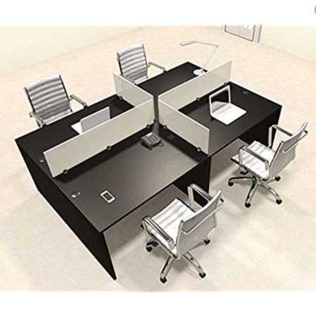 Computer Desk Small Space, Office Divider, Cubicle Design, Off White Wallpapers, Office Dividers, Workstation Desk, Off White Kitchens, Office Interior Design Modern, Office Cubicle